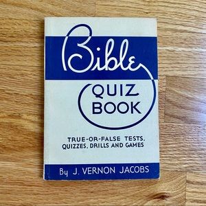 Vintage Bible Quiz Paperback Book